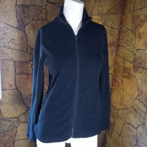 Joe Fresh Women's Black Zip-Up Jacket